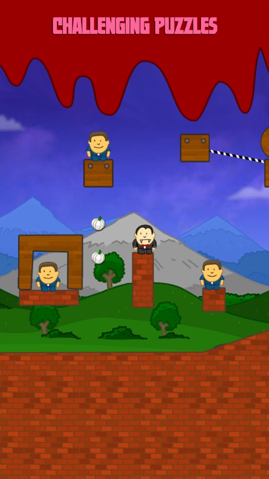 #3. Bite - A Physics Based Puzzle Game with Vampires, Priests and Humans (iOS) By: Maruf Nebil Ogunc