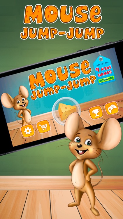 Mouse Jump-Jump: Game About Cheese and Flame