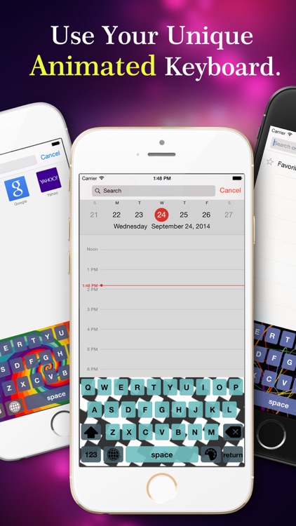 Color Keyboards for iOS 8 - Live Animated Keyboard