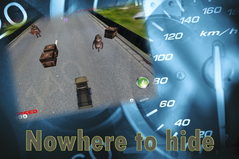 Monster Car Chase - Realistic off road escape 3D PRO screenshot 3