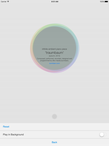 Infinite Piano traumbaum iPad screenshot 2 - Music app