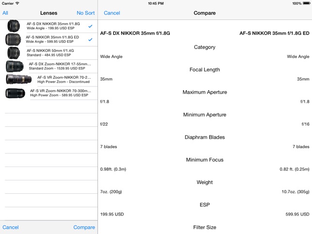 Nikon Lenses+(圖3)-速報App