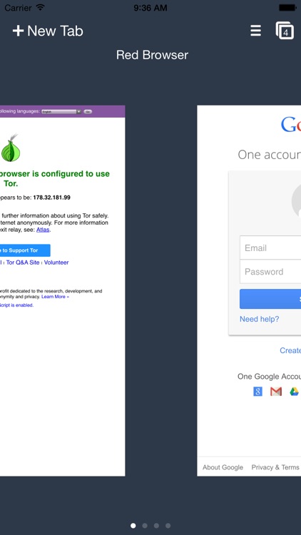 Red Onion - Tor-powered web browser for anonymous browsing and darknet