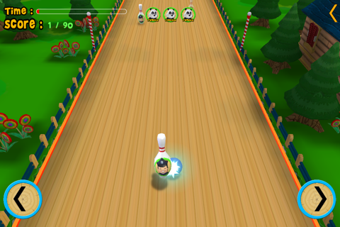 jungle animals and bowling for children - free game screenshot 2