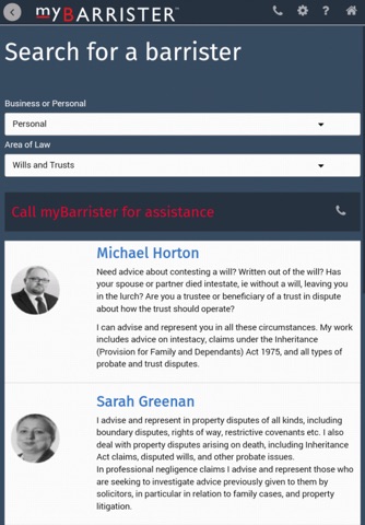 MyBarrister - Direct Access Barrister screenshot 2