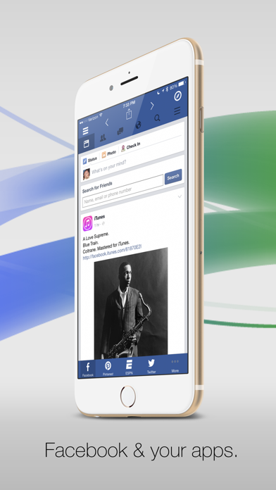 Screenshot #1 pour Facely HD pour Facebook + navigateur d'apps sociales