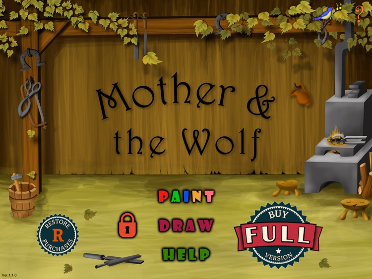 Mother and the Wolf - Kids Coloring Book - FREE