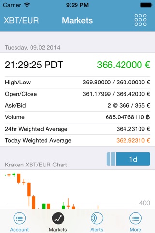 Kraken Bitcoin Exchange screenshot 2
