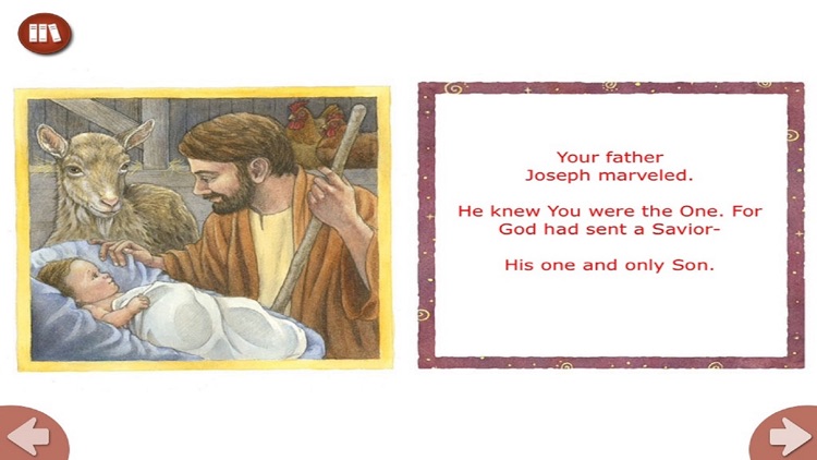 Happy Birthday Jesus - Read along interactive Christmas eBook in English for children with puzzles and learning games screenshot-3