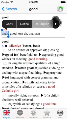 Game screenshot English Basque best dictionary translate - Ingelesa Euskaraz hiztegi onena itzultzailea hack