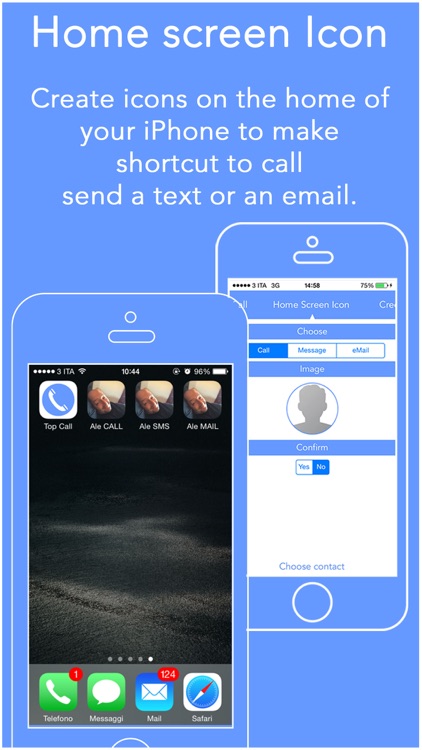 Top Call - Fake Call, Shortcut icons, Automatic Groups, Groups, Favorites, Contacts