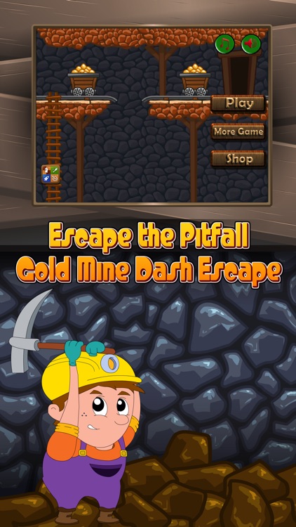 Escape the Pitfall: Gold Mine Dash Escape