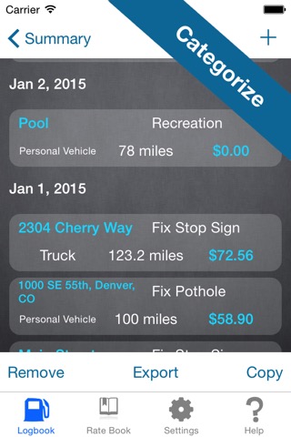 Mileage Expense Log 7 - Miles Tracker for Business, Tax, and Charity Deductionsのおすすめ画像3