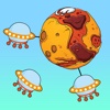 Alien Spaceships : land ufo space ship on planet