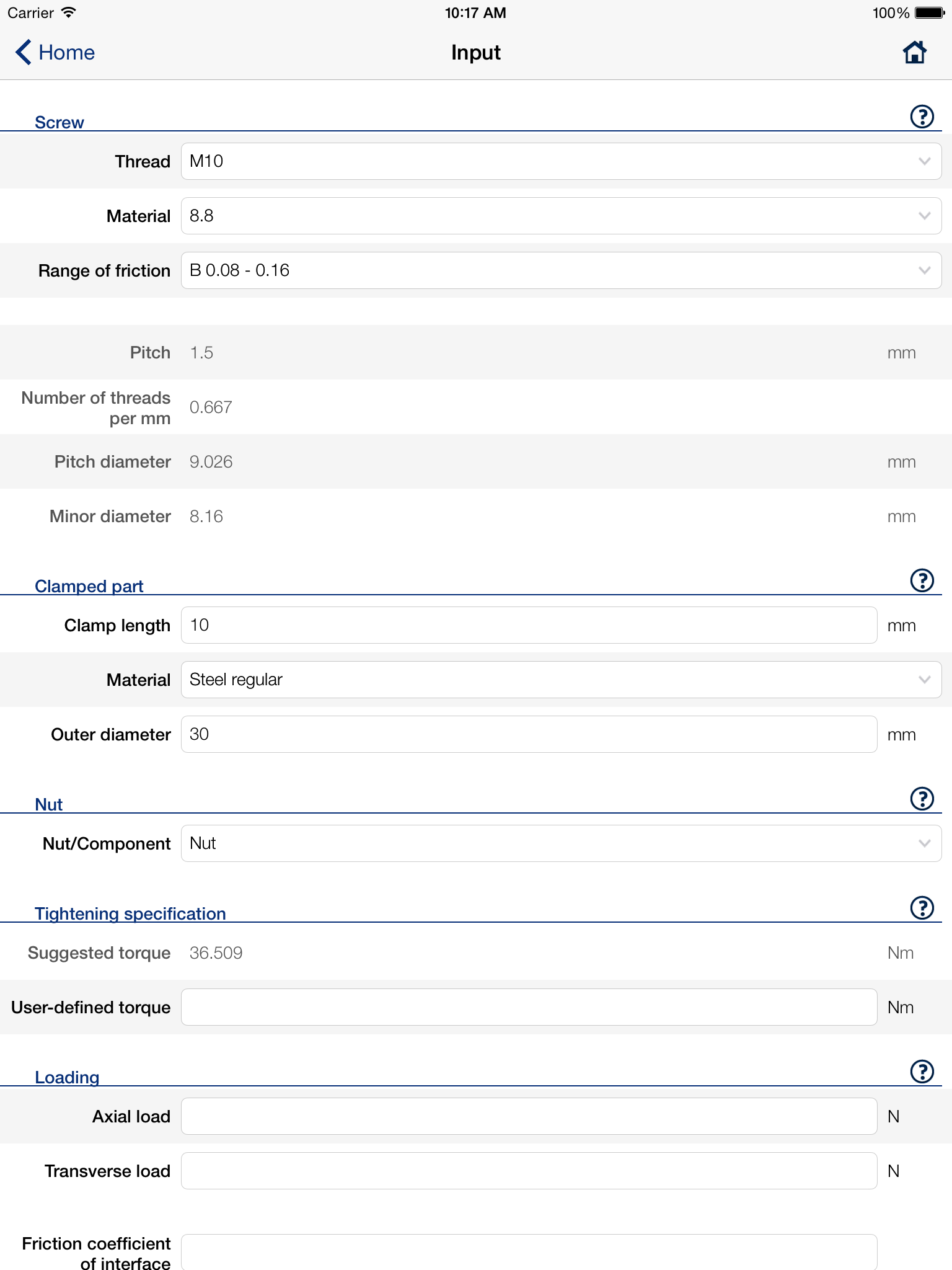Screw-Designer Basic screenshot 7