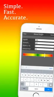 mila's blood sugar conversion calculator - free iphone screenshot 1