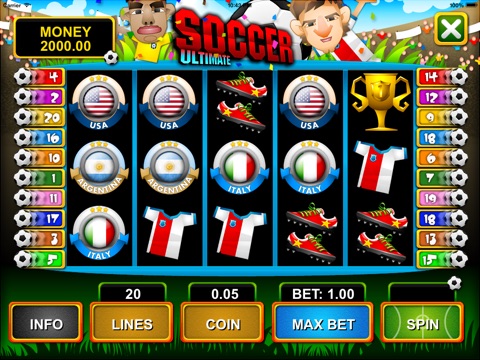 Soccer Slot Machine - Free Spin Games screenshot 4