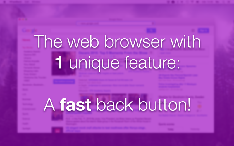 FastBack - the browser that doesn't reload when you go "back" miniatuur 1