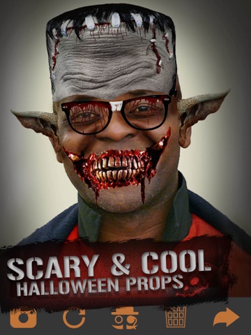 Scary Paranormal Face Changer - Halloween Prank Sticker Maker iPad screenshot 3 - Entertainment app