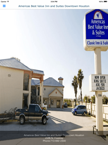 Americas Best Value Inn and Suites Downtown Houston iPad screenshot 2 - Travel app