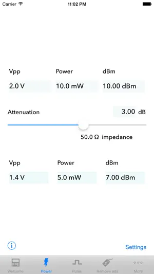 Attenuator screenshot 3