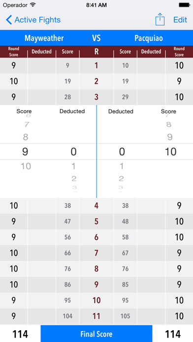 Boxing Scores Screenshot 1 - AppWisp.com Boxing Scores Screenshot 1 - AppWisp.com