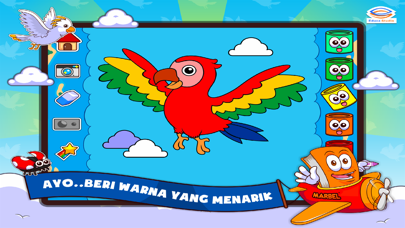 Marbel Mewarnai Hewan Udara screenshot