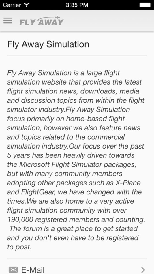 #4. Fly Away Simulation: Flight Simulator News, Reviews & Downloads (iOS) By: RBFTP Networks Limited