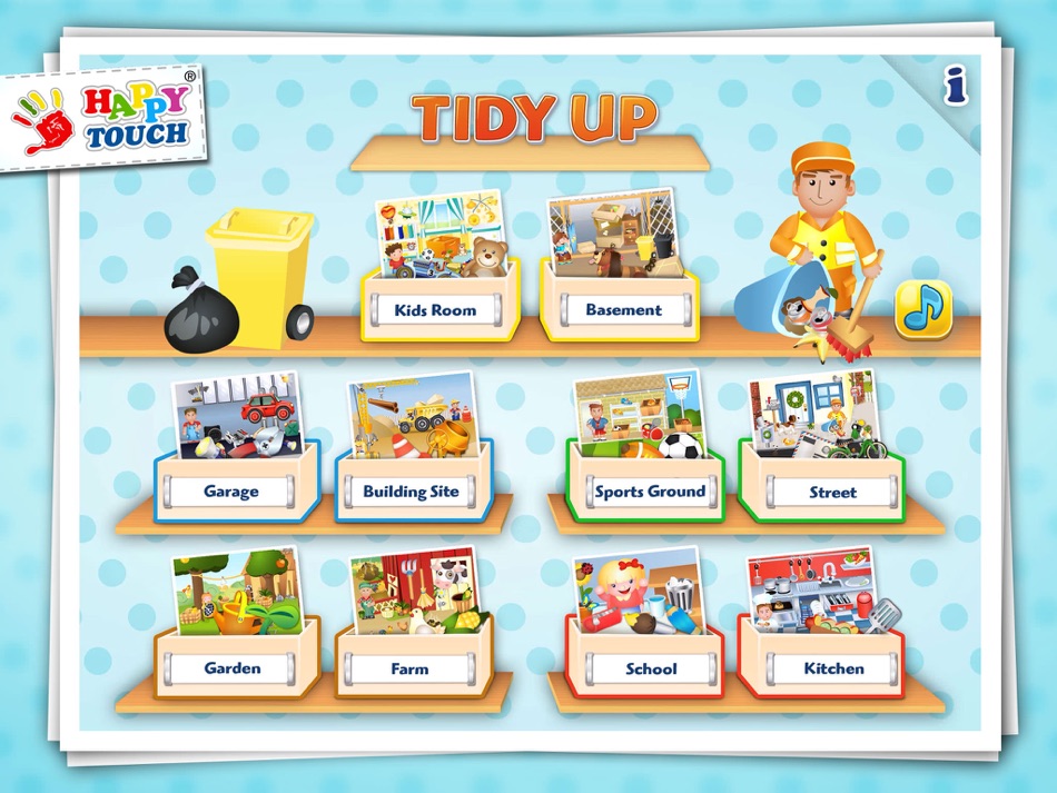 #3. A Funny Clean Up Game - All Kids Can Clean Up! By Happy-Touch® (iOS) Podle: concappt media