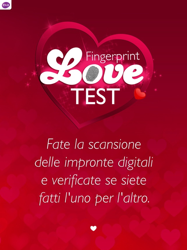 Love Scanner un test di coppia su App Store