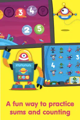 Game screenshot Robots & Numbers - games to learn numbers and practice counting, sums & basic maths for kids and toddlers (Premium) apk