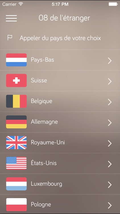 Appeler 08 De L'Etranger