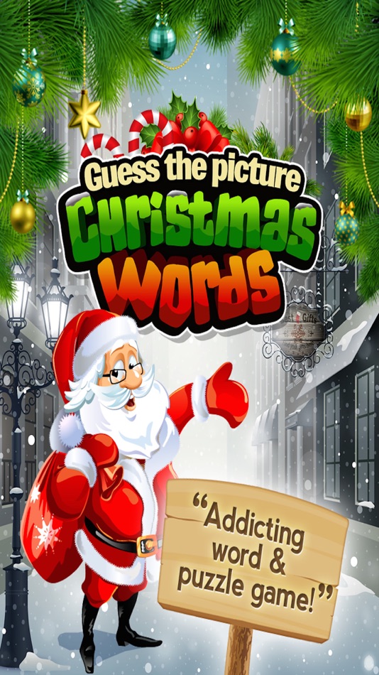 A Guess the Picture Christmas Words Free Holiday Pics Guessing Trivia Puzzle Games - 1.3 - (iOS)