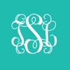 Stencil - Monogram Wallpaper Backgrounds Fashion Skins Themes - iPhoneアプリ