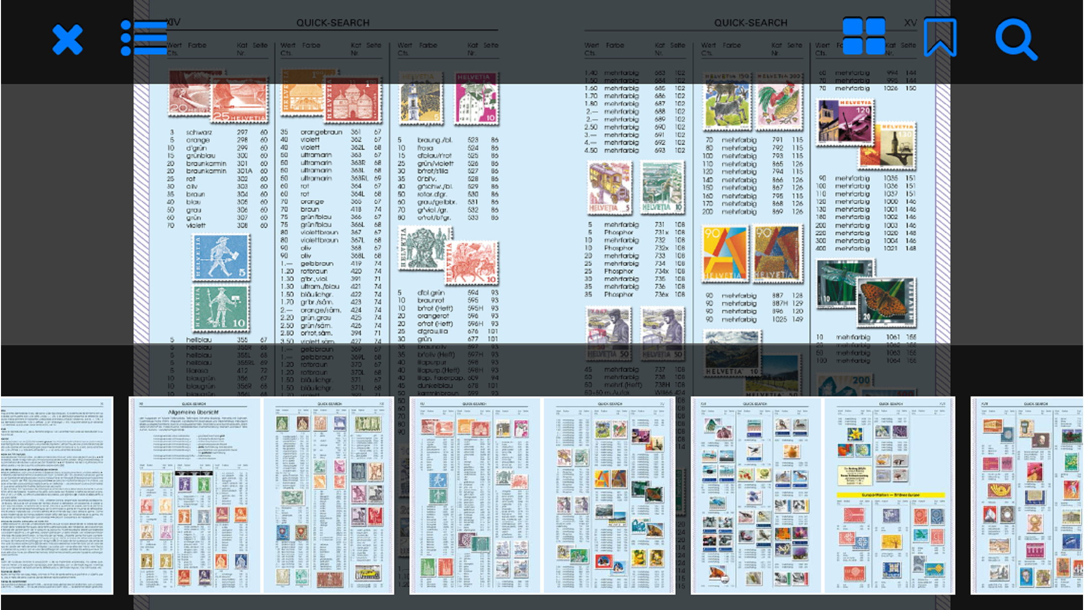 Zumstein 2.0,  the catalogue for stamp collectors