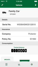 VehicleLife - Vehicle details and Fuel consumption screenshot