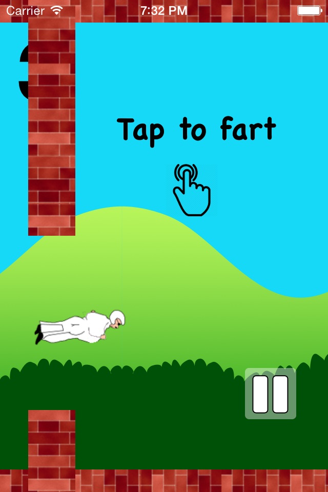 Flappy Farty Man - Free Wingsuit Flight Game screenshot 3