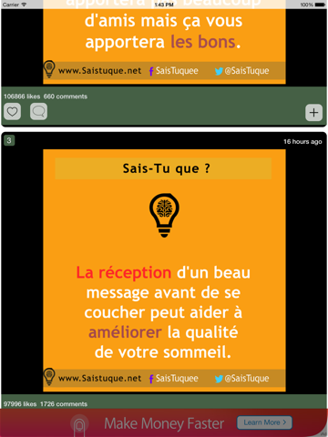 Sais Tu Que? iPad screenshot