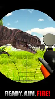 alpha dino sniper 2014 3d free: shoot spinosaurus, trex, raptor iphone screenshot 1