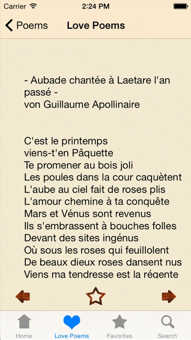 Screenshot #2 pour Poèmes d'amour - Les 180 plus beaux poèmes d' amour