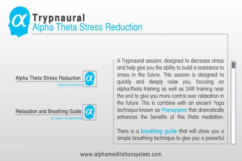 Trypnaural Alpha Theta Stress Reduction screenshot 2