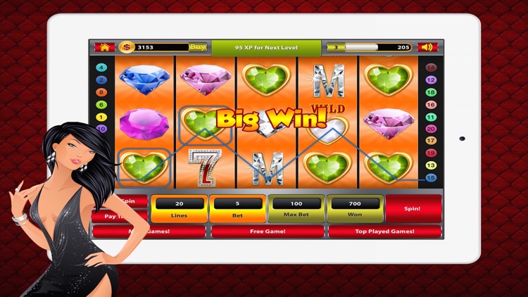 'Gems and Jewels Slots: Big Money Lucky Vegas Slot Machine Games