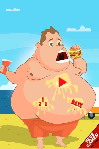 Feed The Fat Guy Free - A Not So Fit Game screenshot 2