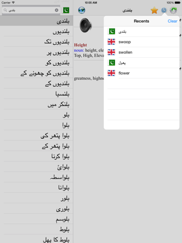 English Urdu best dictionary - انگریزی اردو لغت بہترین ترجمه iPad screenshot 5 - Education app
