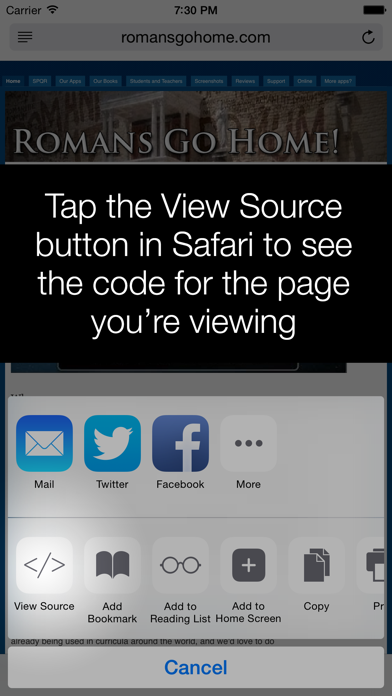 View Source – HTML, J... screenshot1