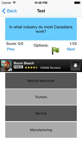 Game screenshot Canadian Citizenship Tests Preparation App with 500 Questions Free apk