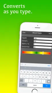 mila's blood sugar conversion calculator iphone screenshot 2