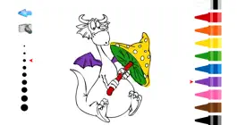 Game screenshot Fantasy Dragon Coloring Book for Children apk