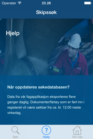 Skipssøk screenshot 2