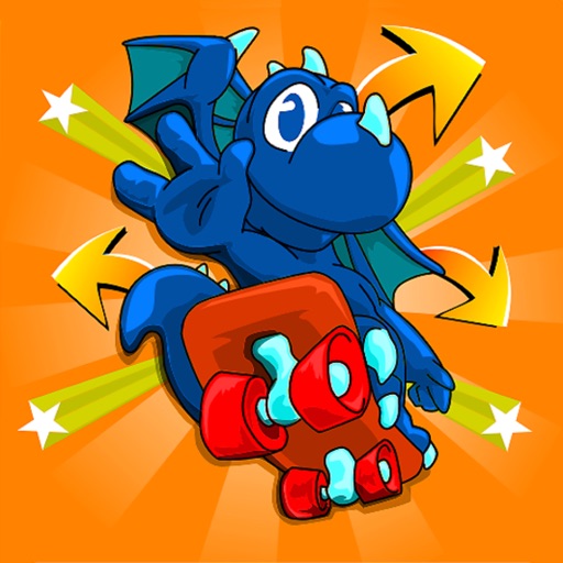 Dragon Skater - For Kids! Collect Those Gold Coins! Icon